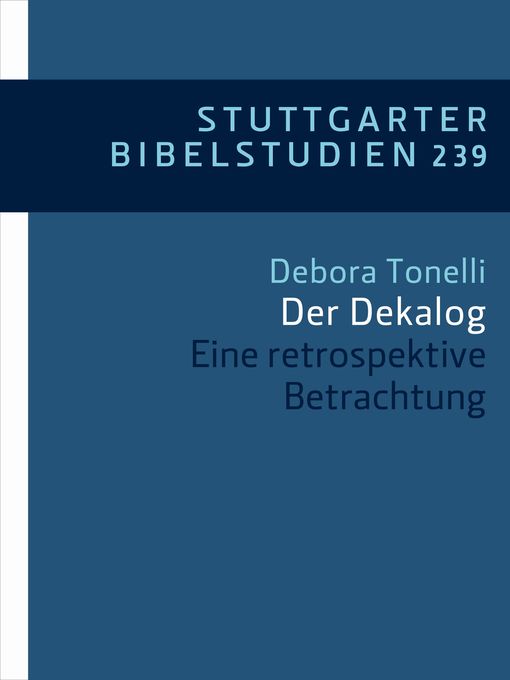 Title details for Der Dekalog by Tonelli - Available
